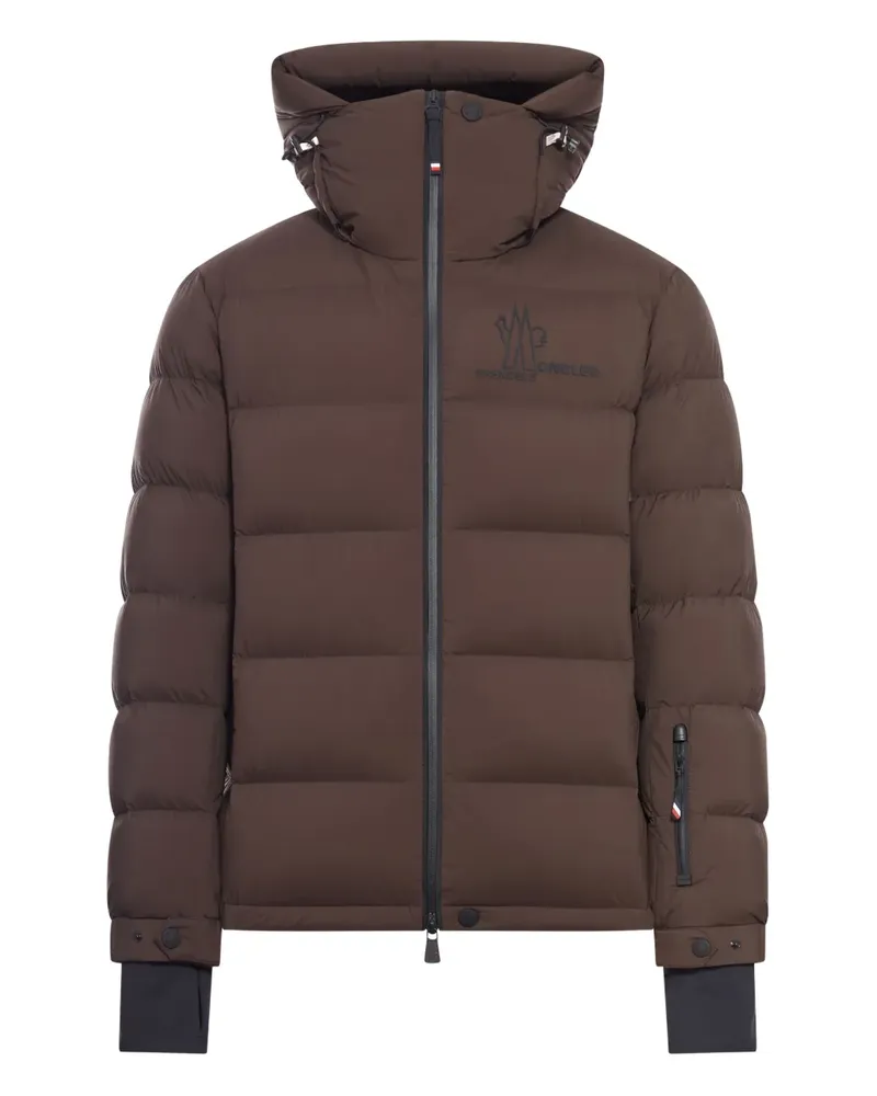 Moncler hooded ski jacket - Braun Braun