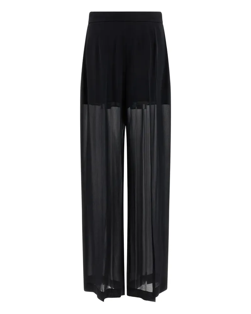 Alberta Ferretti Palazzohose mit Falten - Schwarz Schwarz