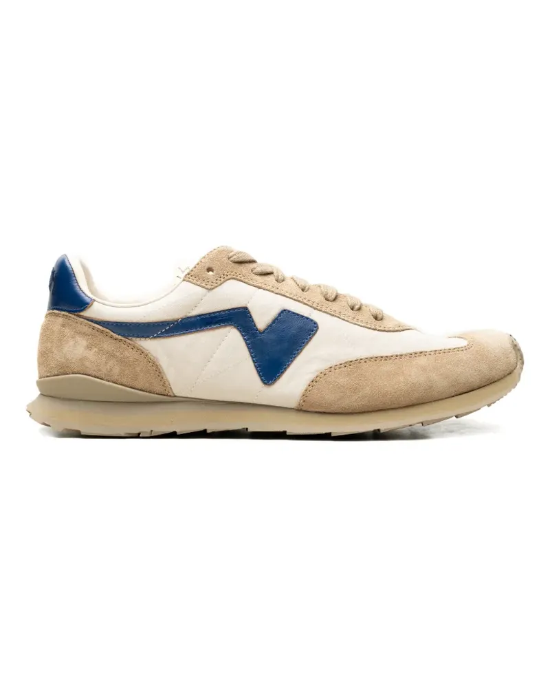 Visvim FKT Runner panelled suede-trim sneakers - Grau Grau
