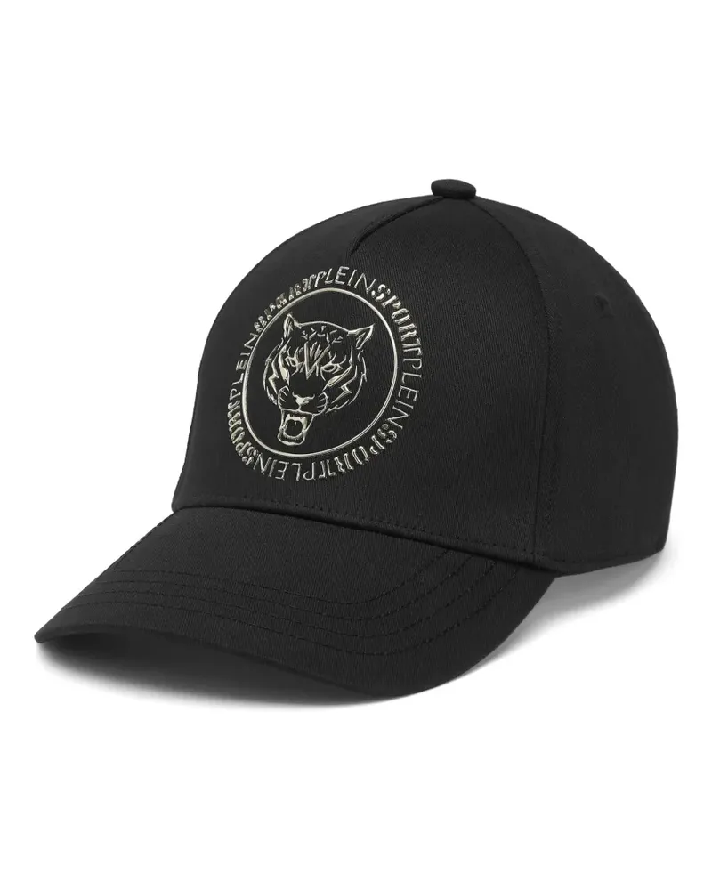 Philipp Plein Carbon Tiger Baseballkappe - Schwarz Schwarz