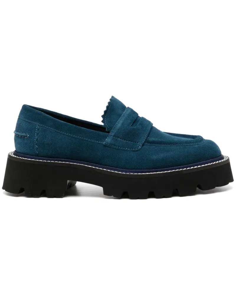 Paul Smith Magpie Loafer aus Wildleder Blau