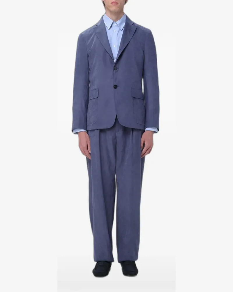 Emporio Armani single-breasted blazer - Blau Blau
