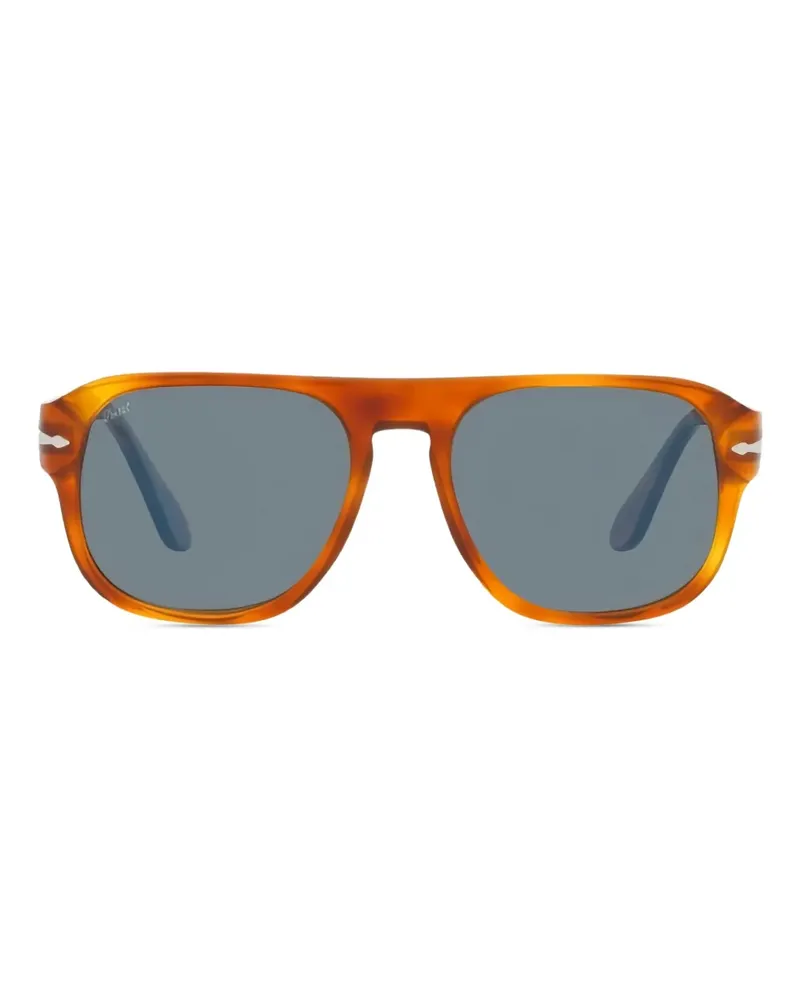 Persol Jean Sonnenbrille mit eckigem Gestell - Braun Braun