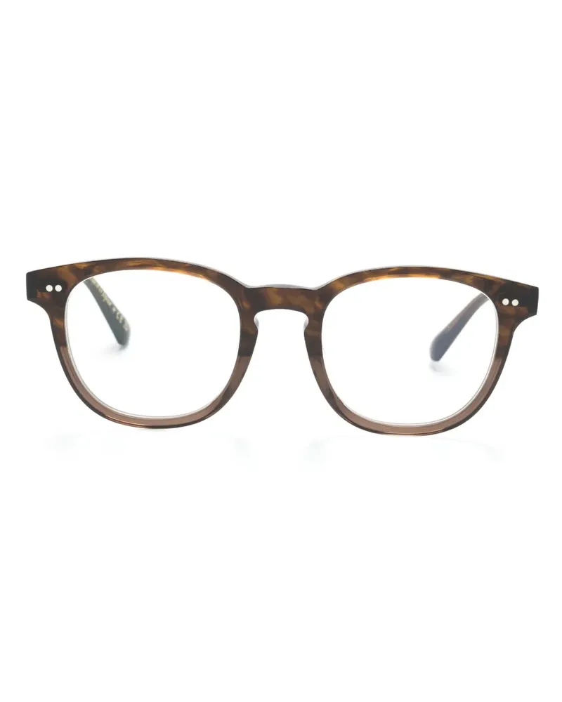 Oliver Peoples Kisho Brille mit eckigem Gestell - Braun Braun