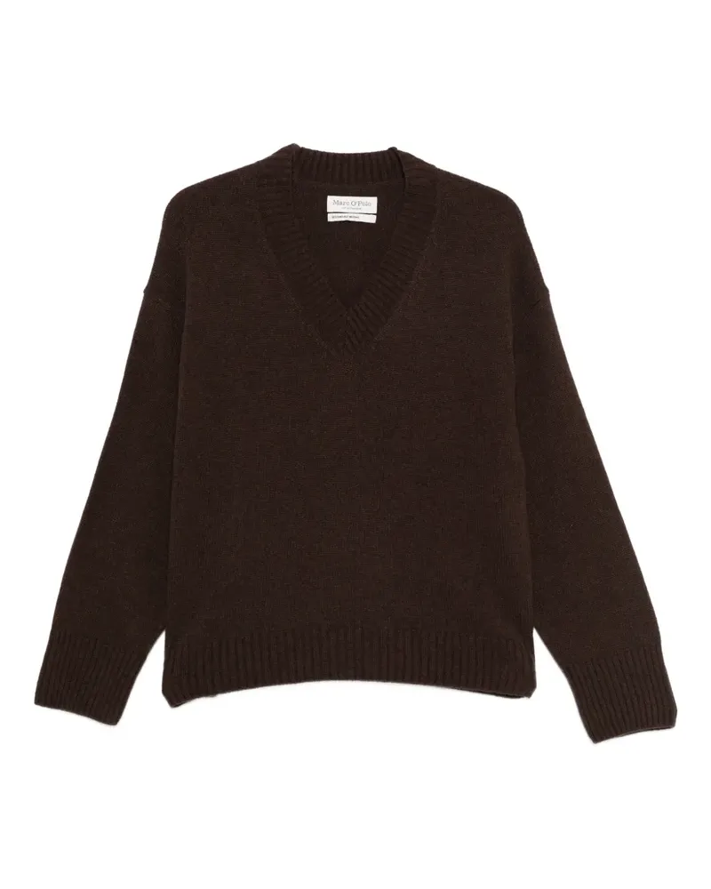 Marc O'Polo Pullover mit V-Ausschnitt - Braun Braun