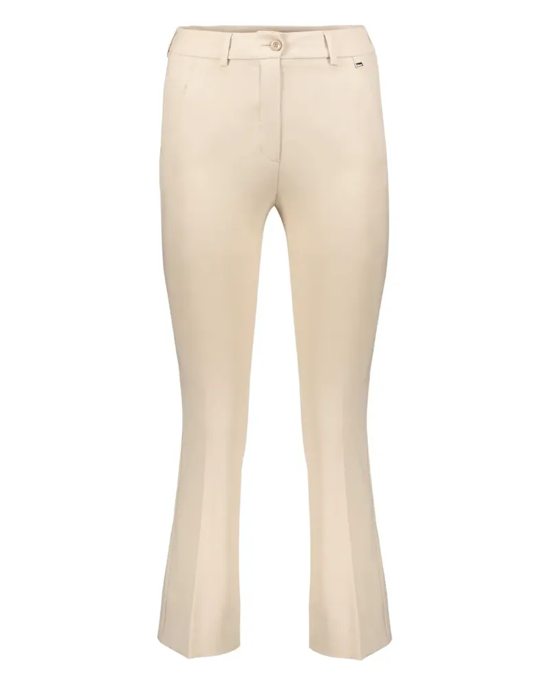 Herno button-fastening flared trousers - Nude Nude