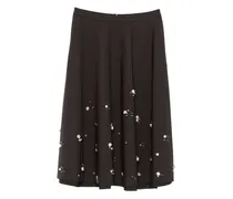 Verzierter Midirock - Braun