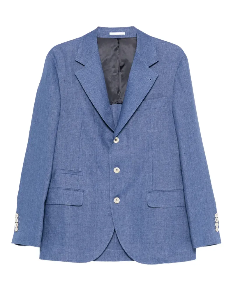 Brunello Cucinelli Einreihiges Sakko - Blau Blau