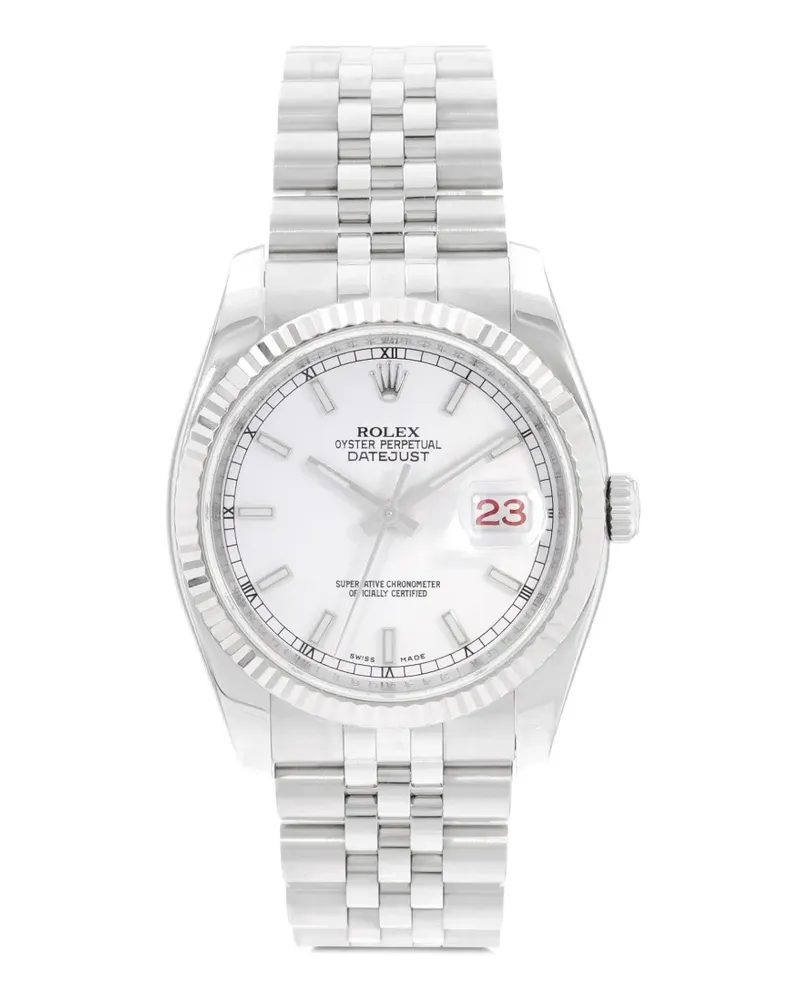 Rolex Datejust Armbanduhr 36mm - Weiß Weiß