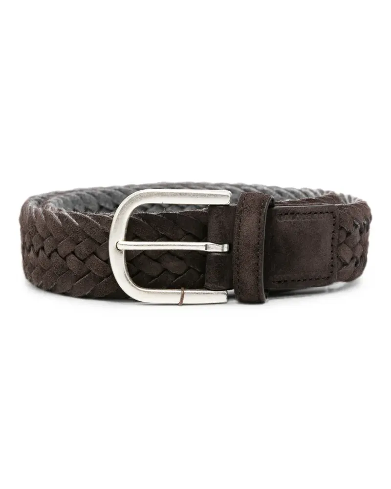 Canali Gewebter Gürtel - Braun Braun