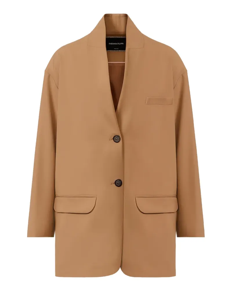 Fabiana Filippi Geknöpftes Sakko - Braun Braun