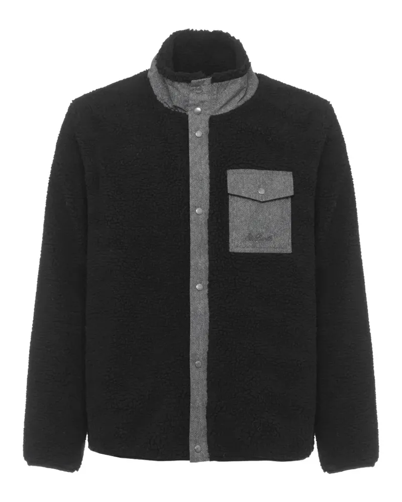 MC2 Saint Barth Langärmeliger Mantel - Schwarz Schwarz