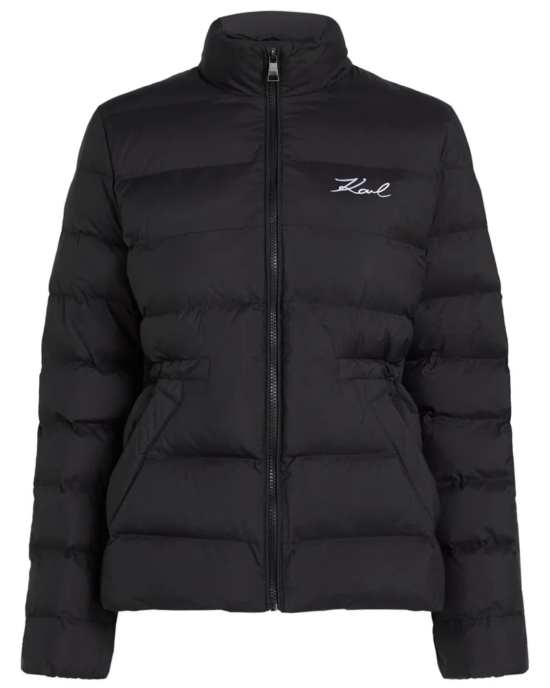 Karl Lagerfeld K/Signature Steppjacke - Schwarz Schwarz