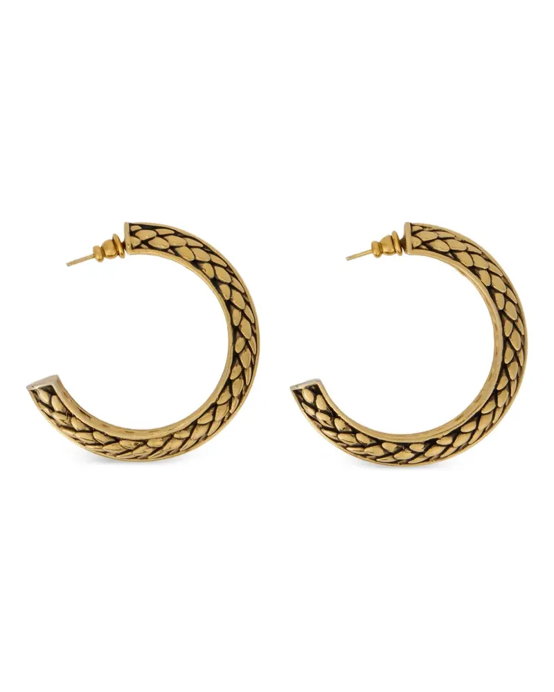 Roberto Cavalli Creolen im Schlangen-Design - Gold Gold