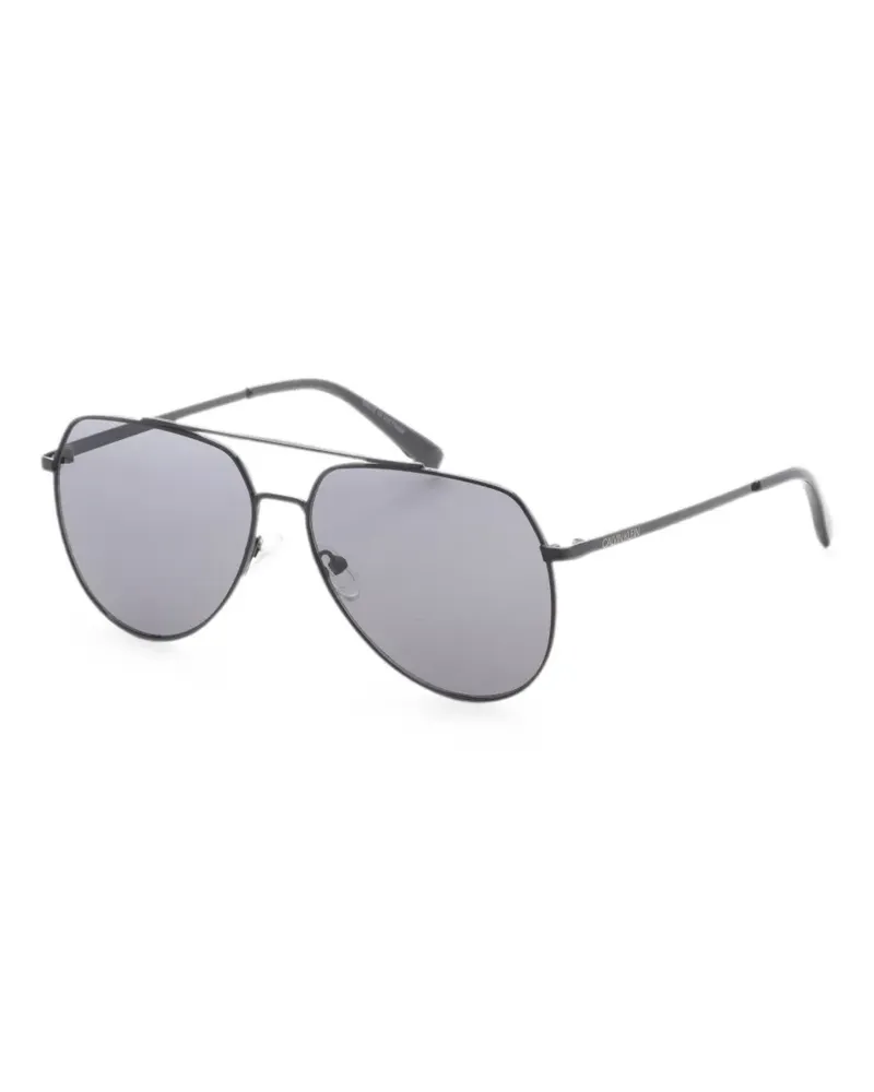 Calvin Klein Pilotenbrille mit Doppelsteg - Schwarz Schwarz