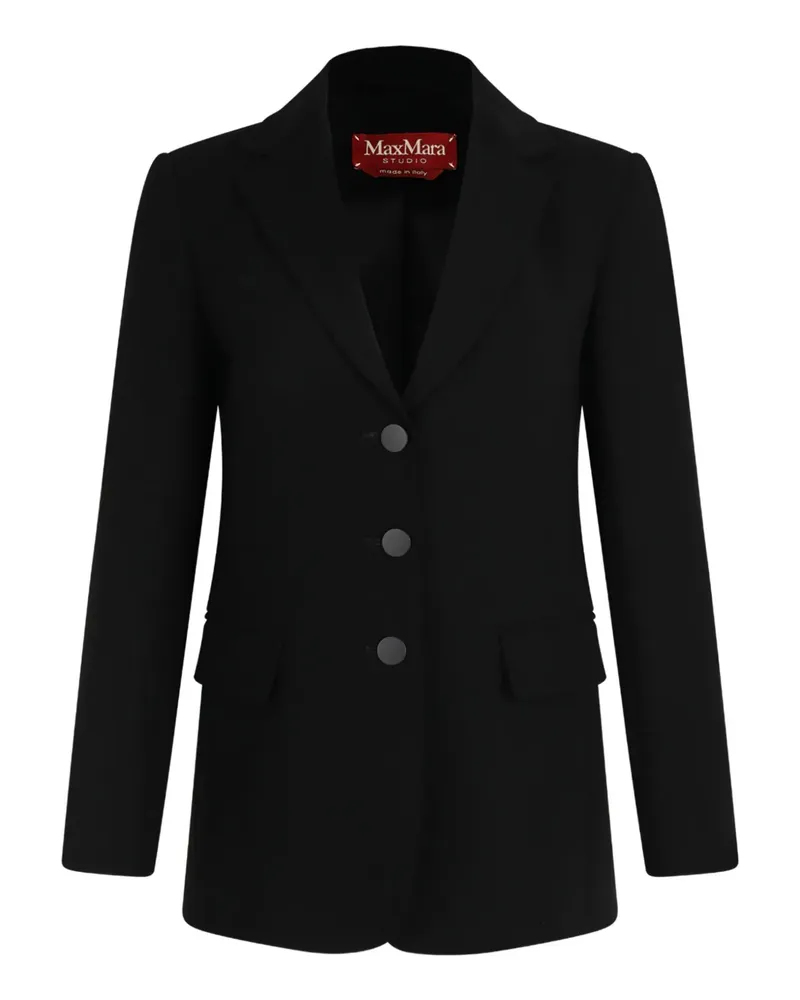 Max Mara Klassische Jacke mit drei Knöpfen - Schwarz Schwarz