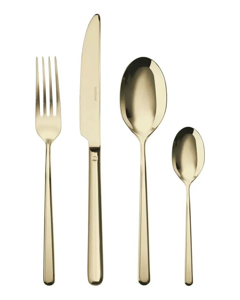 Sambonet Linear Besteck (für 6 Personen) - Gold Gold