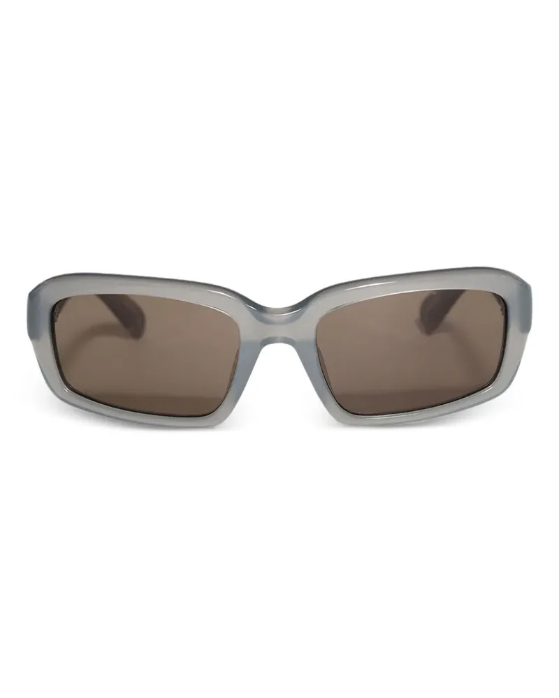 Jacquemus x Linda Farrow Marino Sonnenbrille mit eckigem Gestell - Grau Grau