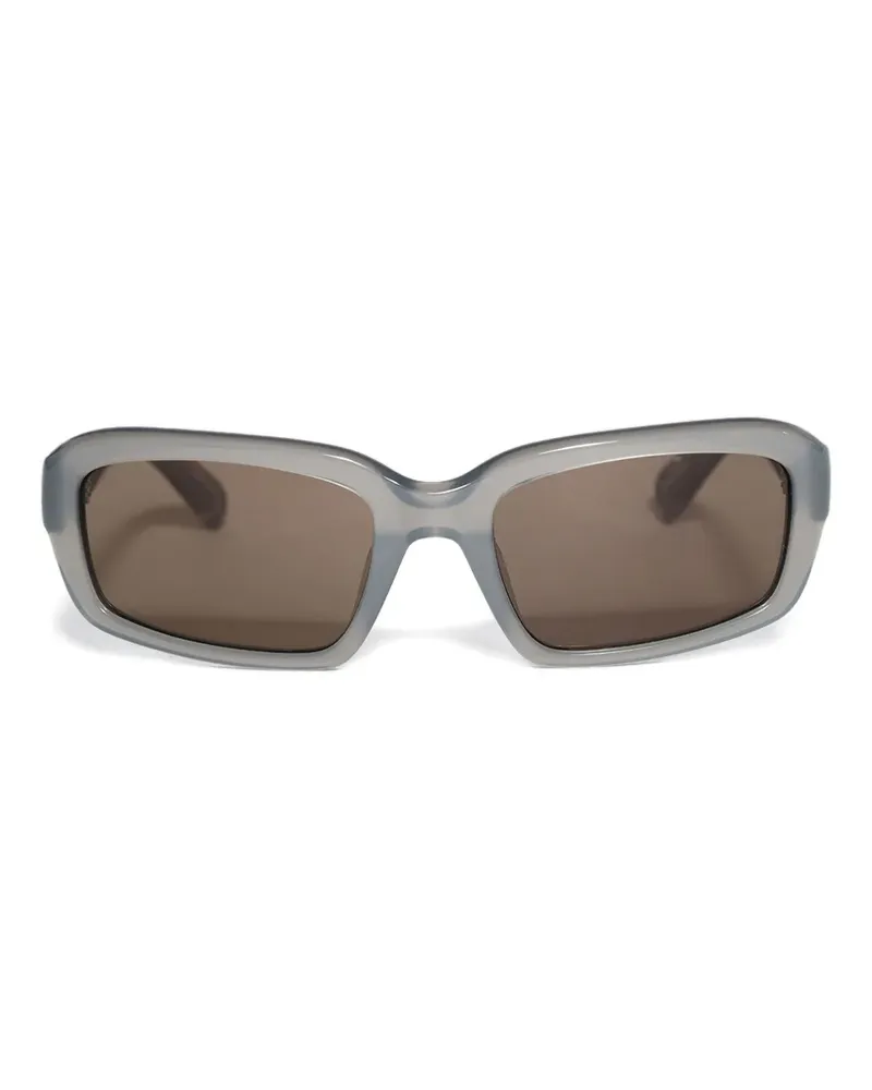 Jacquemus x Linda Farrow Marino rectangle-frame sunglasses - Grau Grau