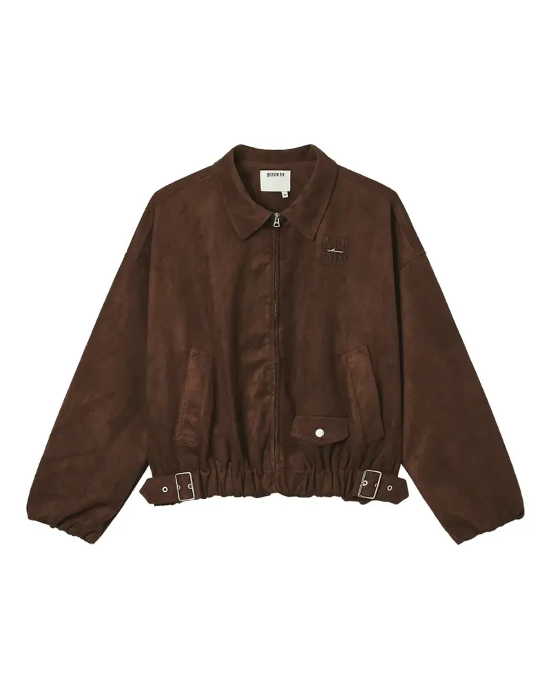 Musium Div. Jacke mit Logo-Patch - Braun Braun