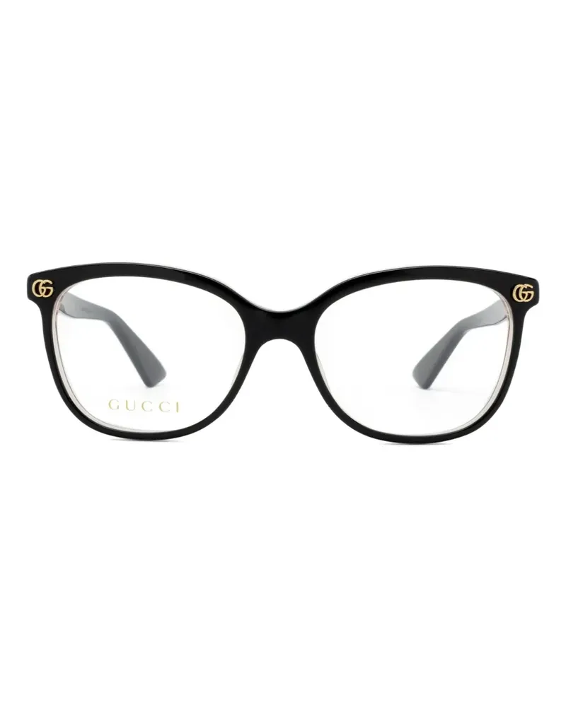 Gucci Brille mit eckigem Gestell - Schwarz Schwarz