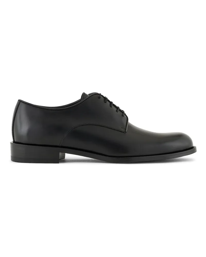 Giorgio Armani Derby-Schuhe aus Leder - Schwarz Schwarz