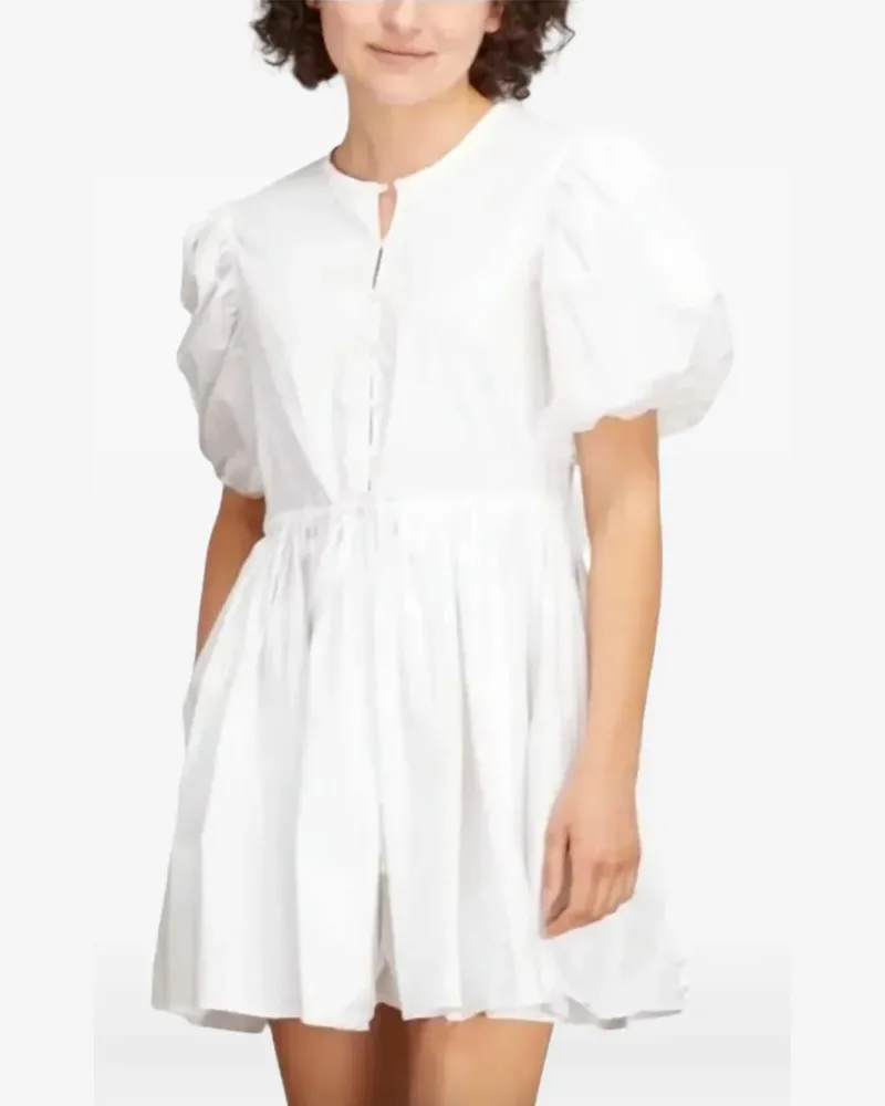 Xírena Aurie puff-sleeve mini dress - Weiß Weiß