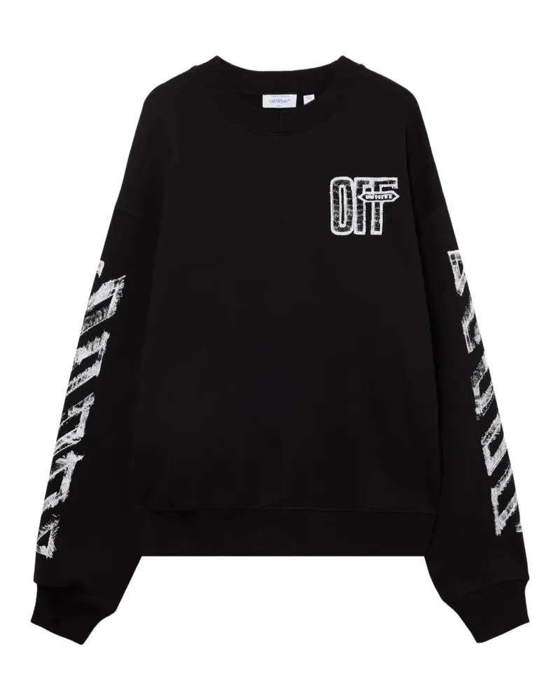 OFF-WHITE Motion Arrow Sweatshirt mit Logo - Schwarz Schwarz