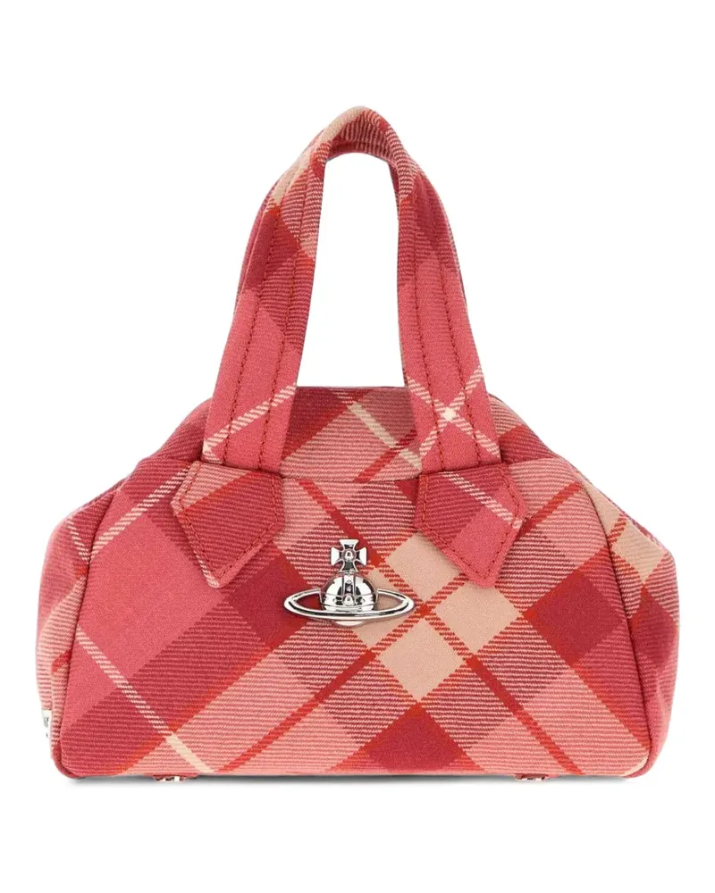 Vivienne Westwood Karierter Yasmine Tote Bag - Rosa Rosa
