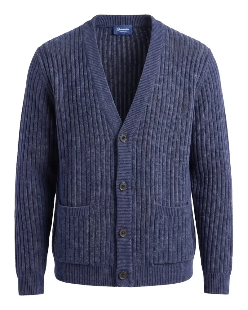 Drumohr  ribbed-knit cardigan - Blau Blau