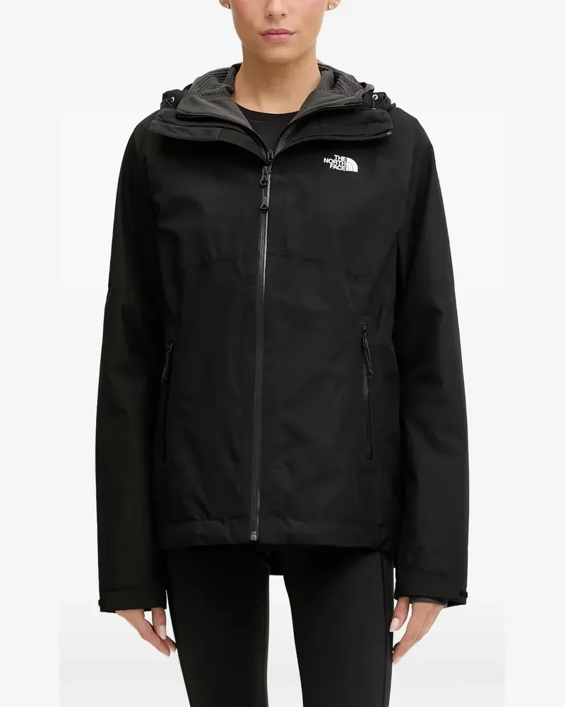 The North Face Wasserdichte Diablo Dynamic Kapuzenjacke mit Logo - Schwarz Schwarz