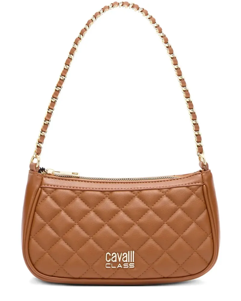 Roberto Cavalli 2021 gesteppte Schultertasche - Braun Braun