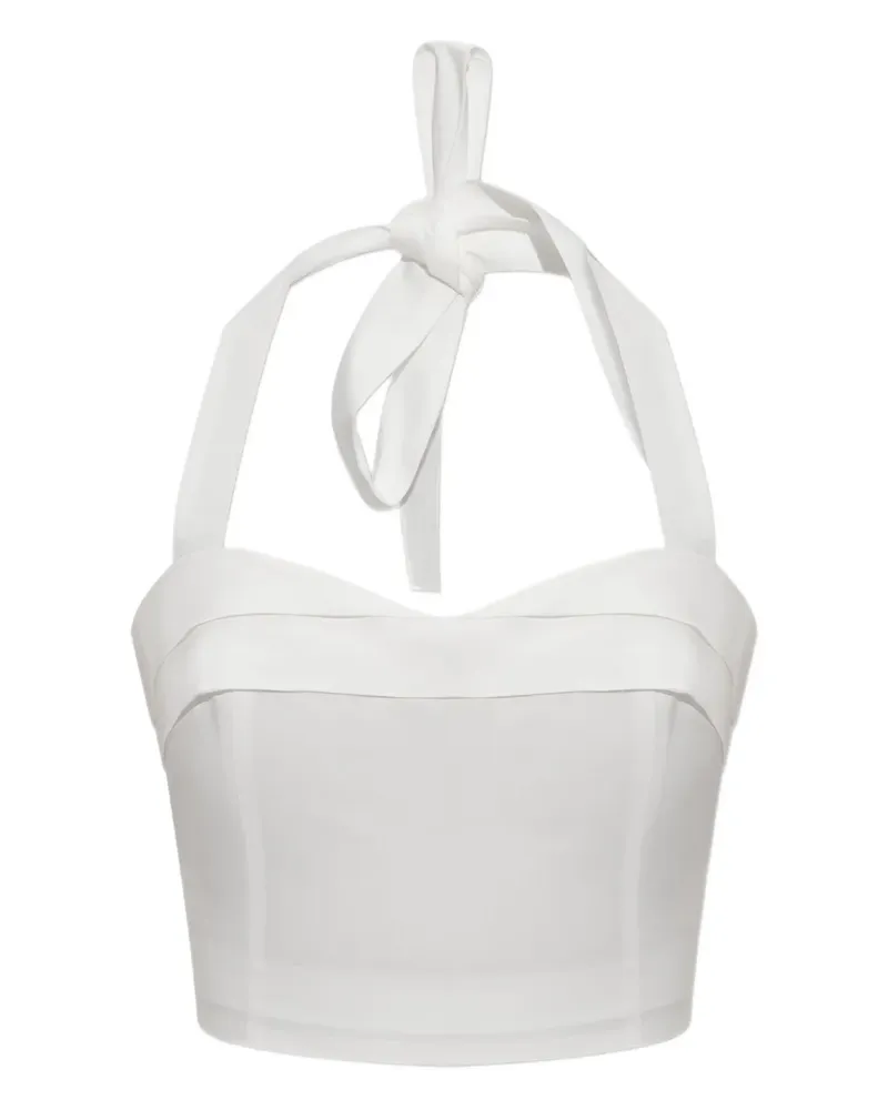 Posse Rue Neckholder-Top - Weiß Weiß