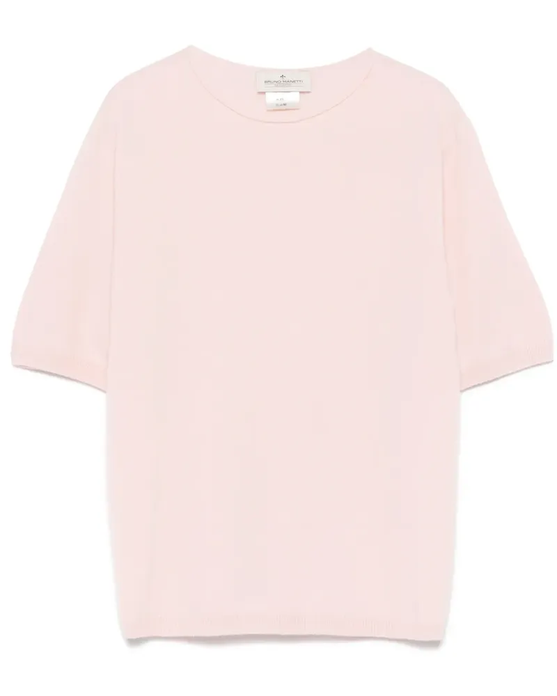 Bruno Manetti T-Shirt aus Kaschmir - Rosa Rosa
