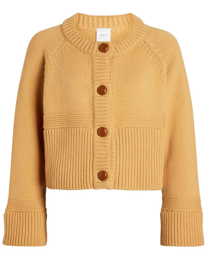 Patou Klassischer Cropped-Cardigan - Nude Nude