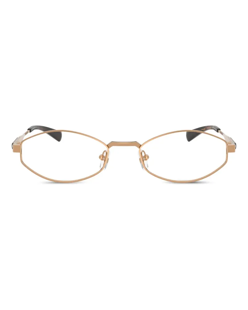 Michael Kors Palo Alto Sonnenbrille mit geometrischem Gestell - Metallic Metallic