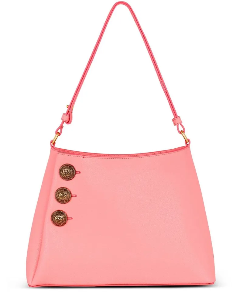 Balmain Emblem Schultertasche - Rosa Rosa