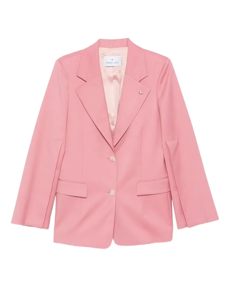 Manuel Ritz Blazer mit Knopfverschluss - Rosa Rosa