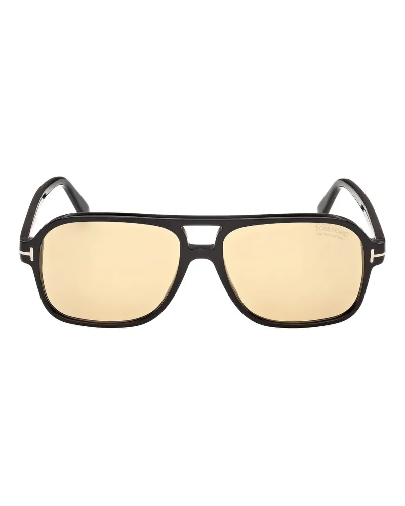 Tom Ford geometric-frame sunglasses - Schwarz Schwarz