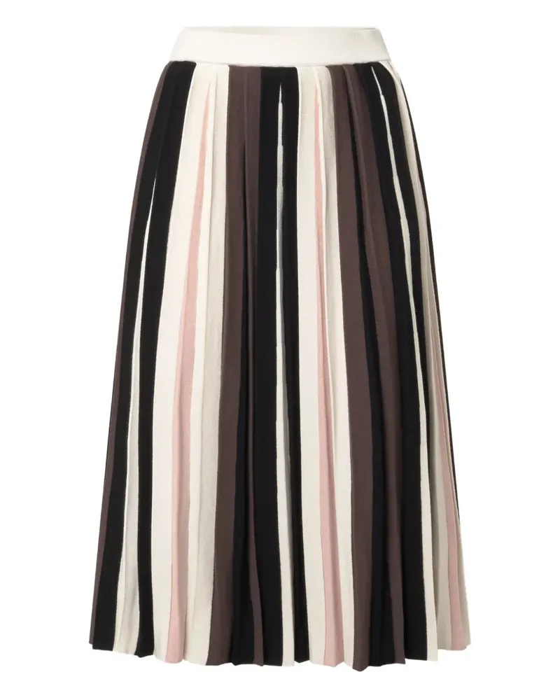 Max Mara Gestreifter Rock - Nude Nude