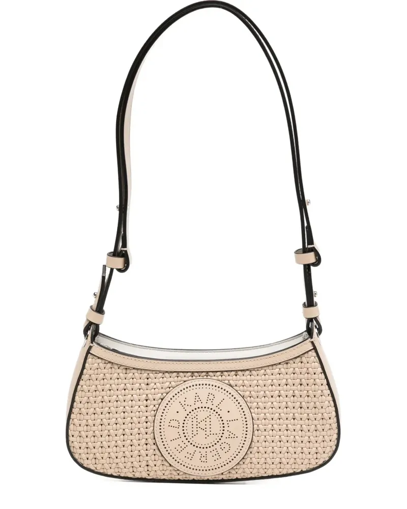 Karl Lagerfeld Runde Schultertasche - Nude Nude