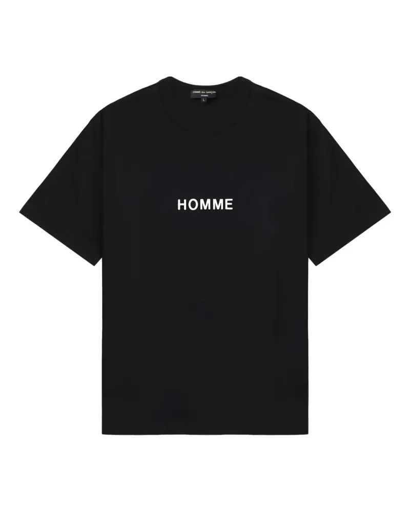 Comme des Garçons T-Shirt mit Logo-Print - Schwarz Schwarz
