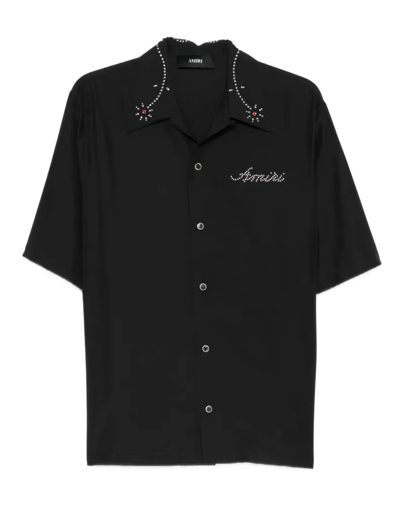 Amiri embellished short-sleeve shirt - Schwarz Schwarz