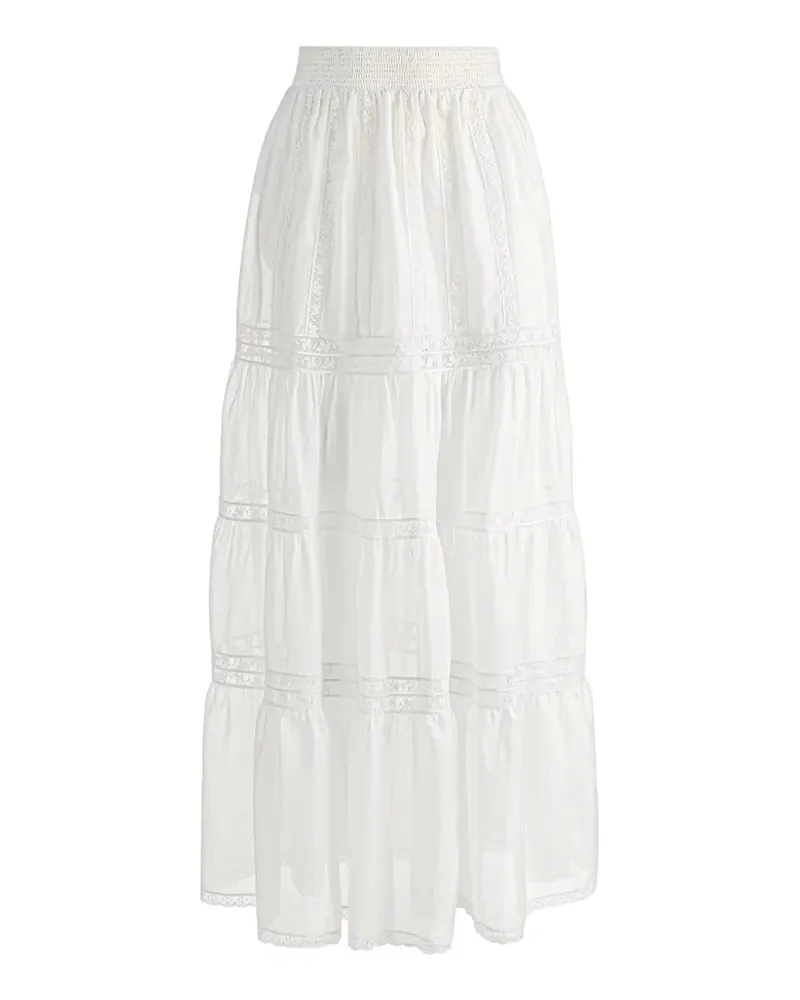 Alice + Olivia Kathryn lace-trim maxi skirt - Weiß Weiß