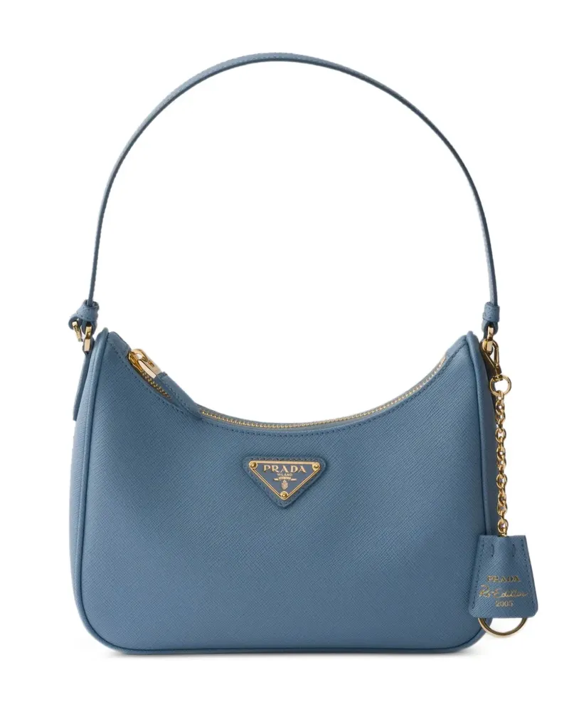 Prada Re-Edition 2005 Saffiano-leather mini bag - Blau Blau