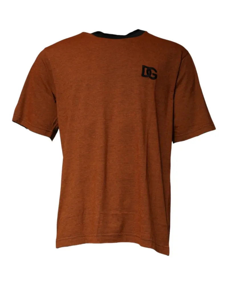 Dolce & Gabbana T-Shirt mit DG - Braun Braun