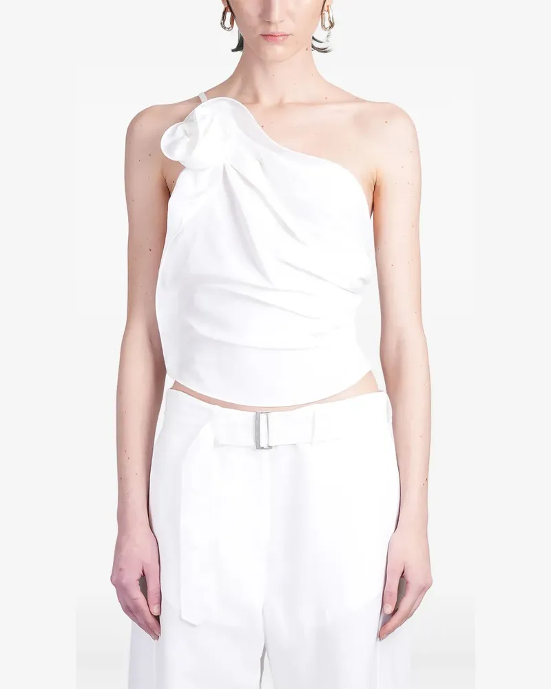 Magda Butrym Asymmetrisches Tanktop - Weiß Weiß