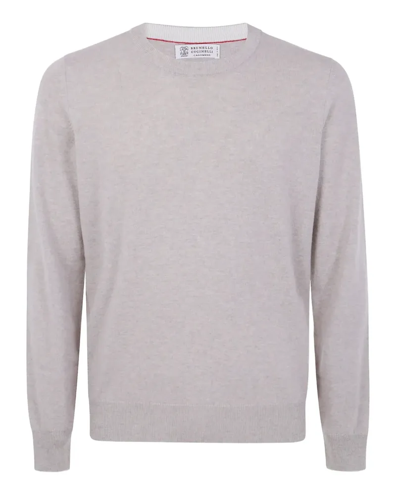Brunello Cucinelli Pullover mit Rundhalsausschnitt - Nude Nude