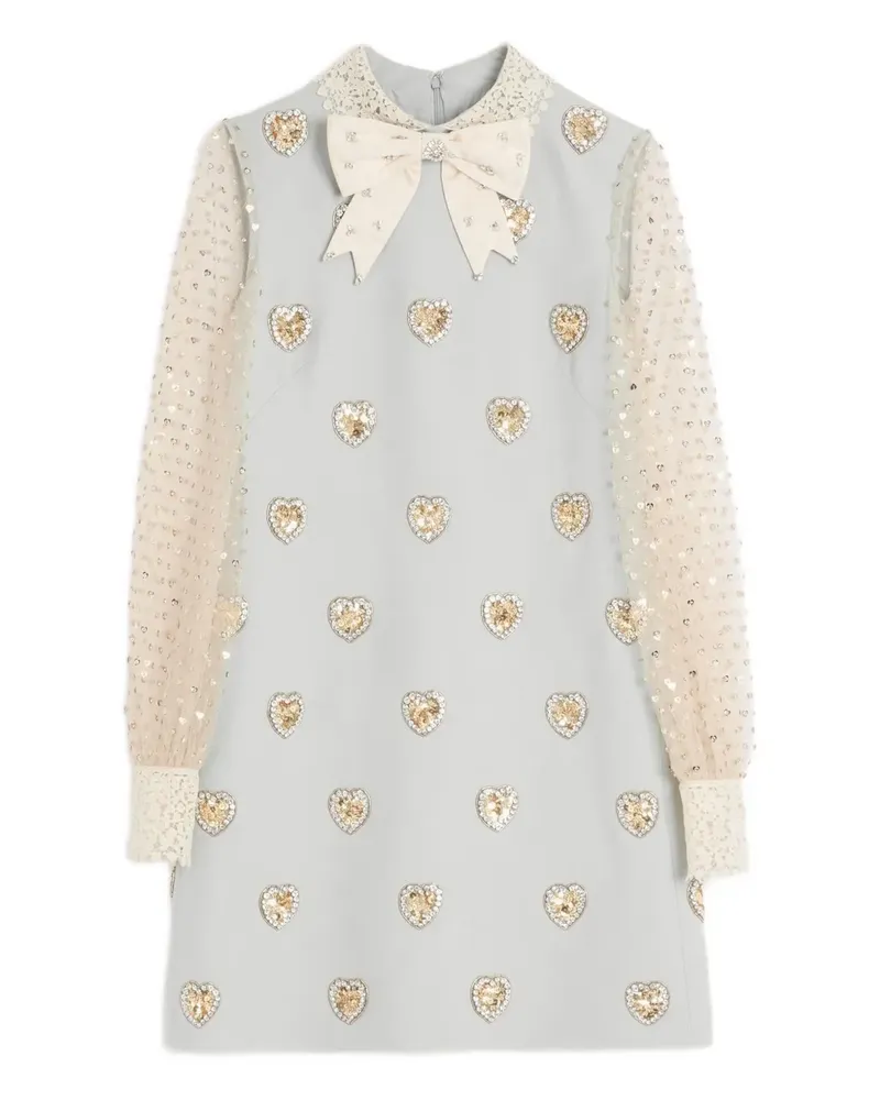Valentino Garavani Crepe Couture Minikleid mit Stickerei - Blau Blau