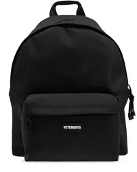 VETEMENTS Rucksack mit Logo-Patch Schwarz